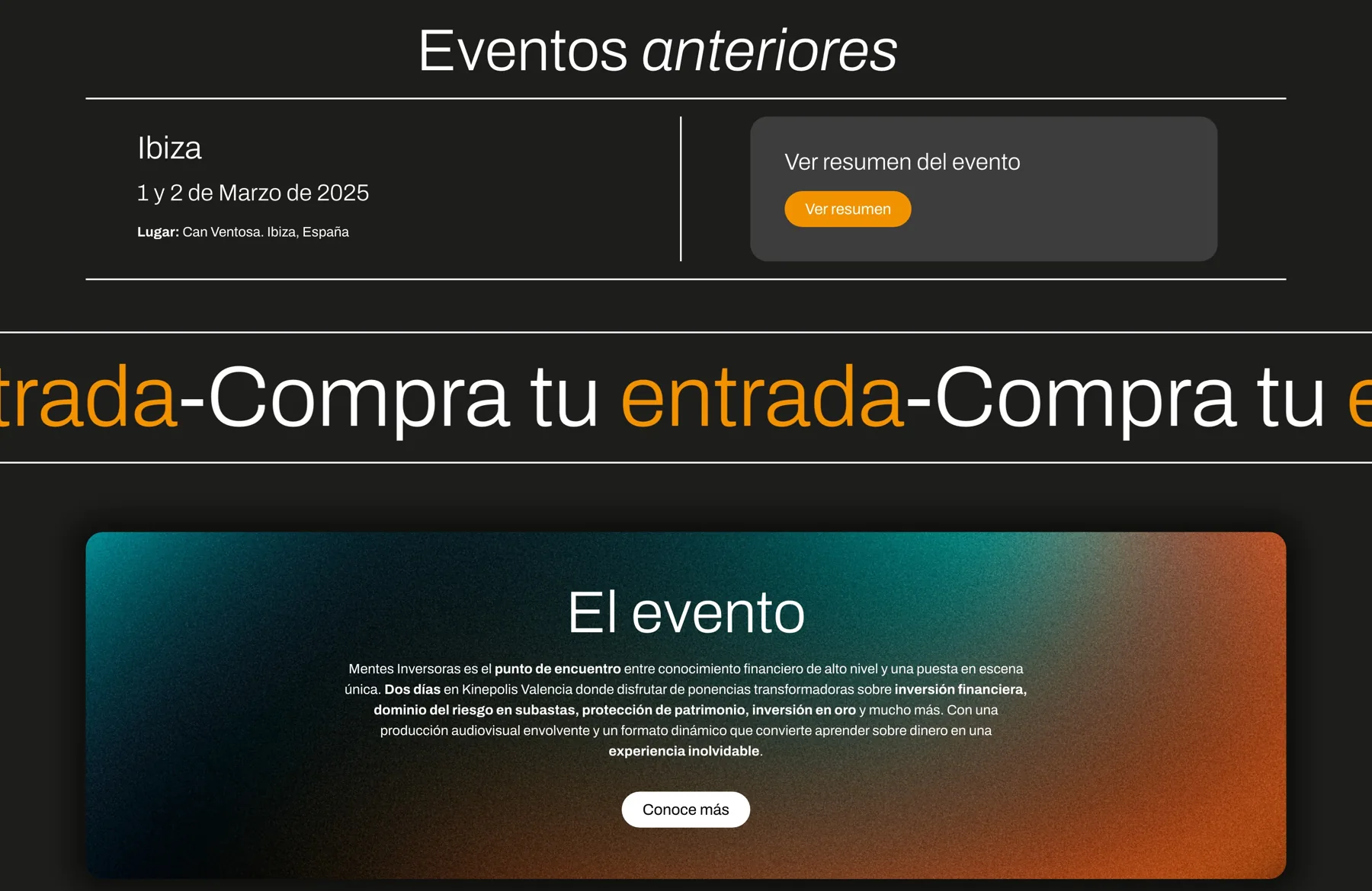 Ediciones anteriores y cinta de compra