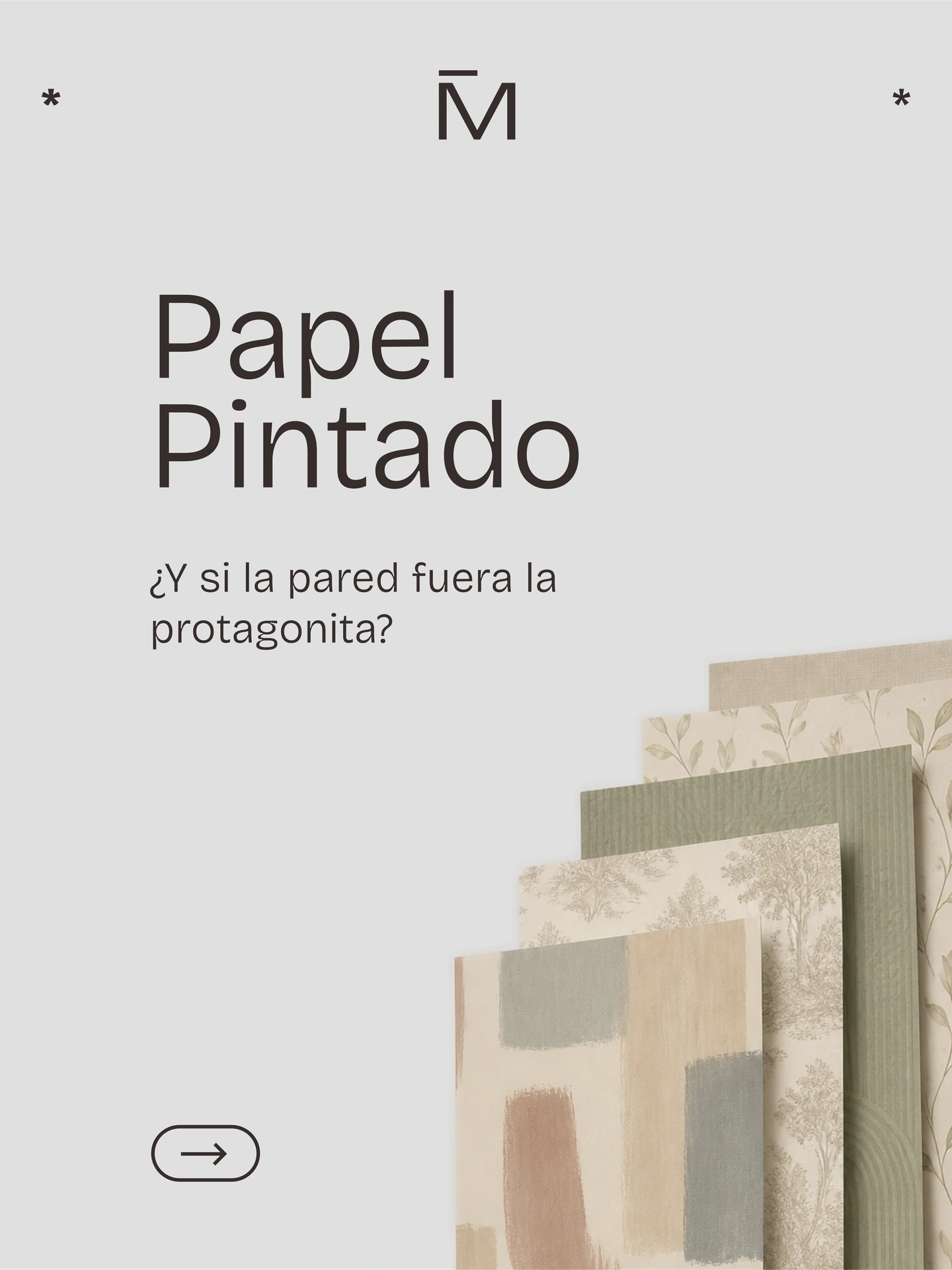 Munya Studio · Papel pintado: ¿y si la pared fuera la protagonista?
