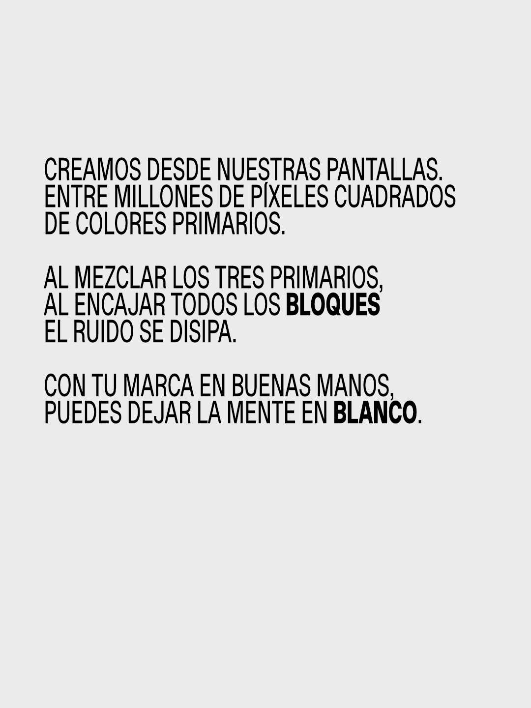 Whiteblock explica cómo mezclar los tres colores primarios y encajar los bloques transforma el ruido en blanco.