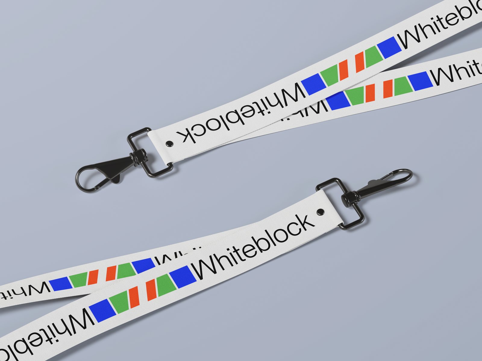 Lanyards de acreditación Whiteblock